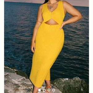 DOLAN Front Cutout Maxi Dress